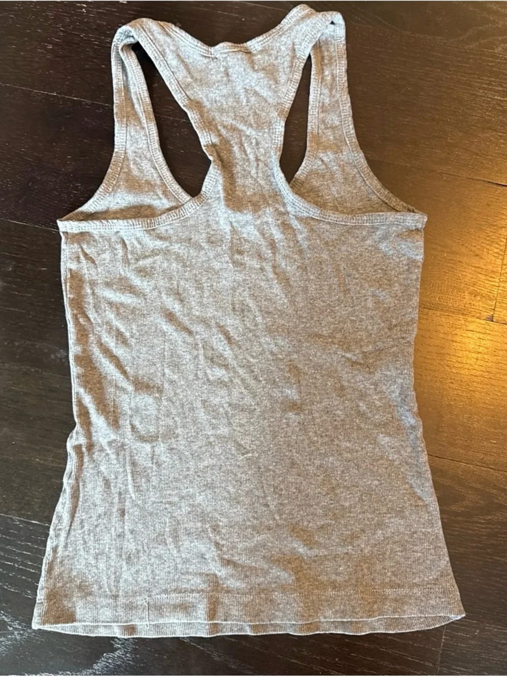 Forever 21 Gray Ribbed Racerback Tank Top - Picture 3 of 3